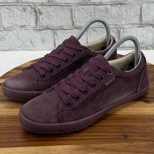 Taos Star STA-12844 Womens Sz. 8 Burgundy Canvas Low Top Comfort Shoes